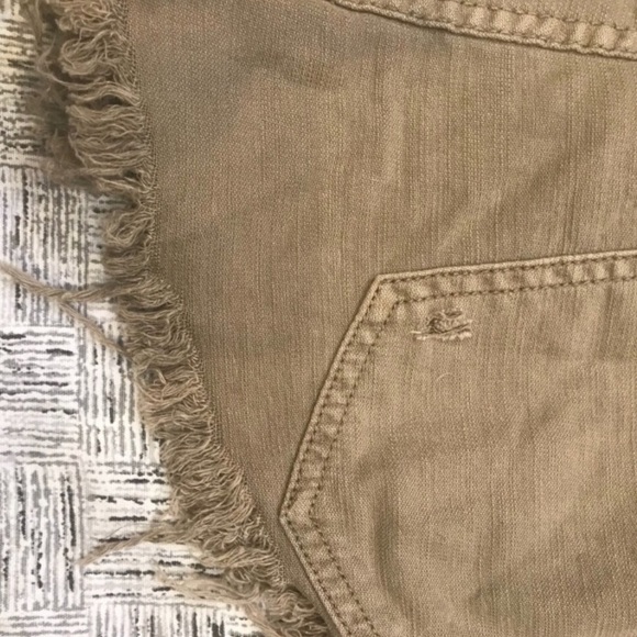 NWT Free People Stand-Off Beige Distressed Shorts - Picture 8 of 8